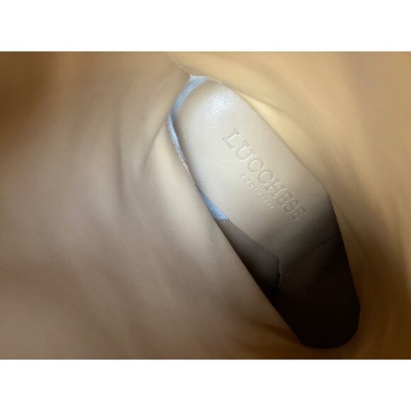 Lucchese Clarissa Western Dress Boots Sz 6.5 Tan Camel Leather Pointed Toe - Picture 15 of 16